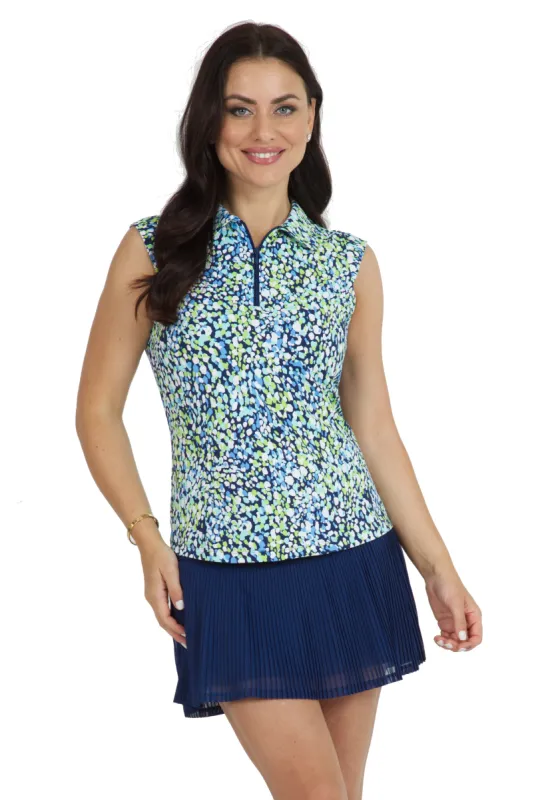 Naomi Print Sleeveless Polo – 14761 sold by IBKUL