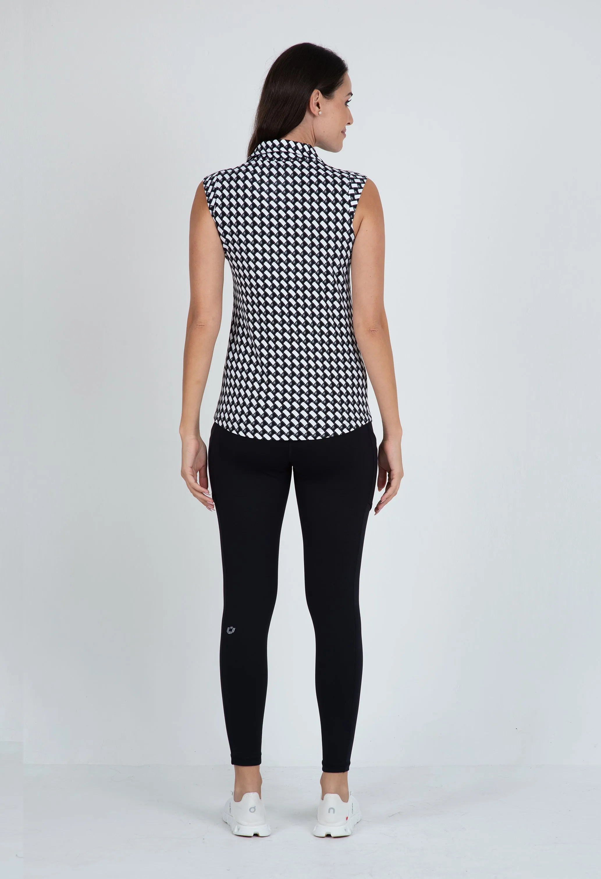 Brooke Print Sleeveless Polo sold by IBKUL product image thumbnail 3