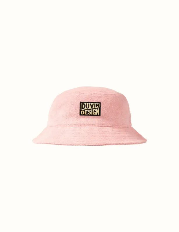 Terry Bucket Hat Pink sold by Duvin Design