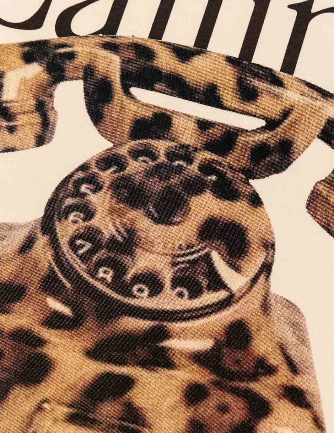 Cat Call Crop Tee Ivory sold by Duvin Design product image thumbnail 5