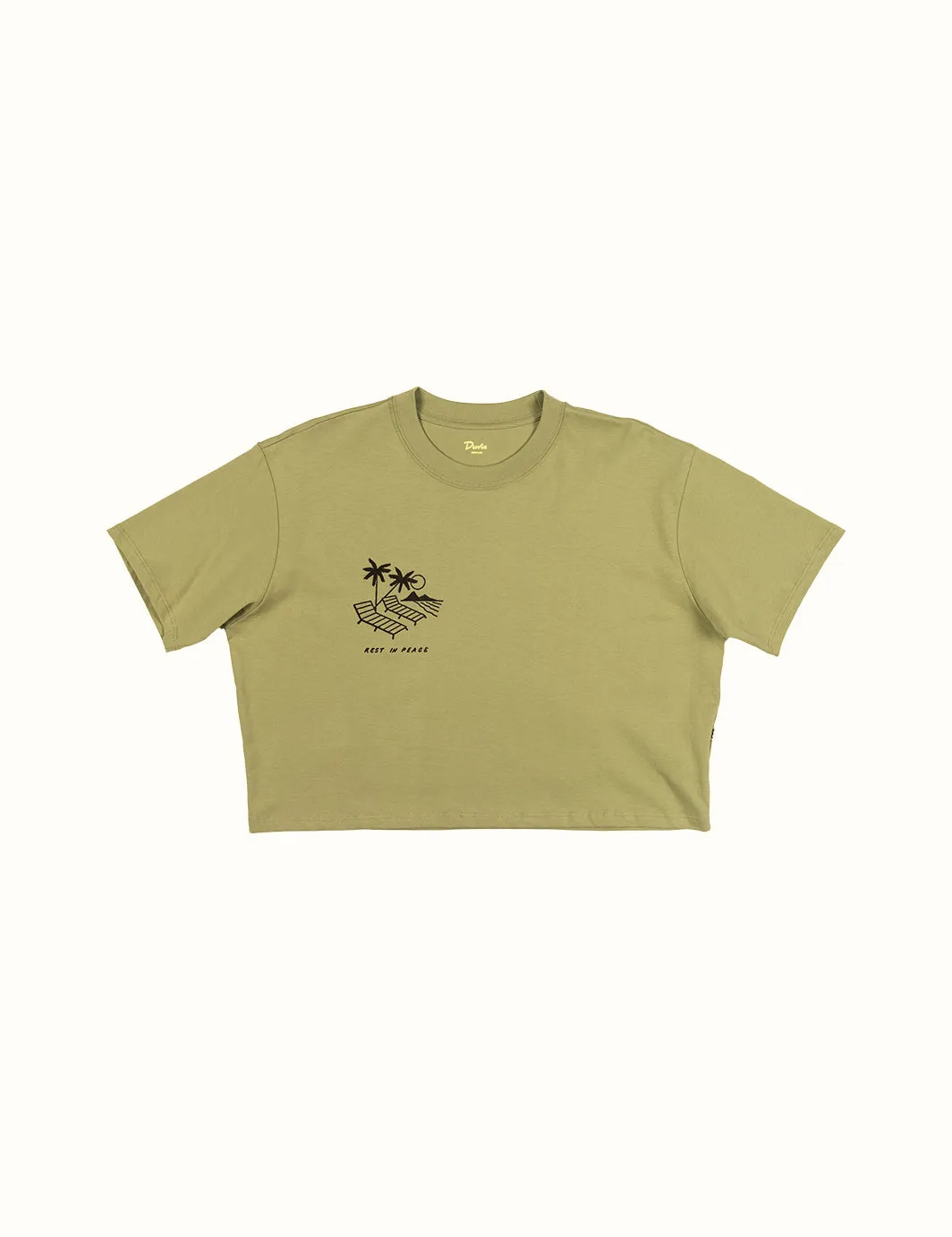 Hula Crop Tee - Army sold by Duvin Design product image thumbnail 2