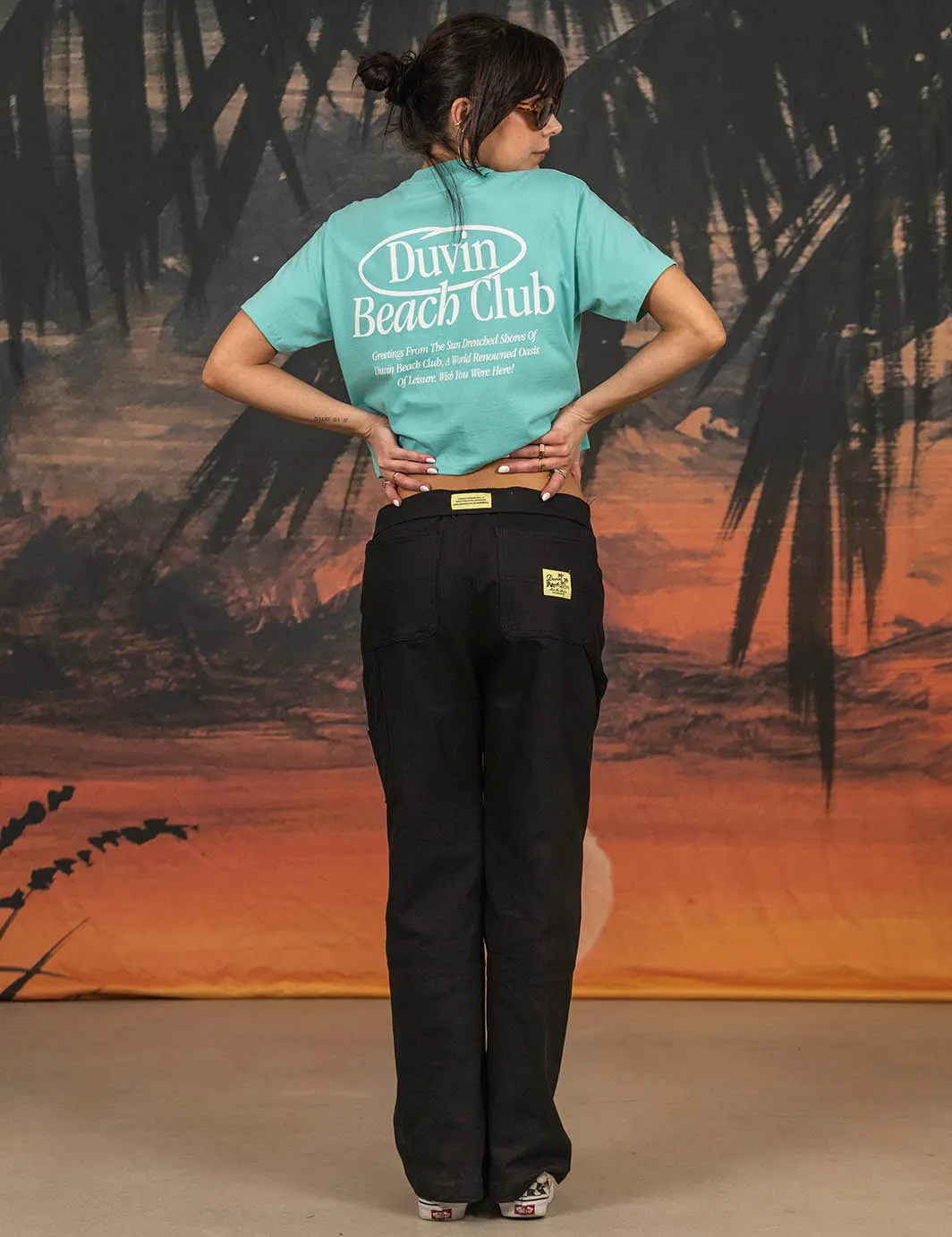 Members Crop Tee Marine sold by Duvin Design product image thumbnail 3