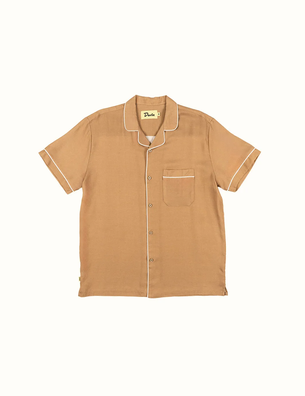 Poolside Retro Buttonup - Tan sold by Duvin Design