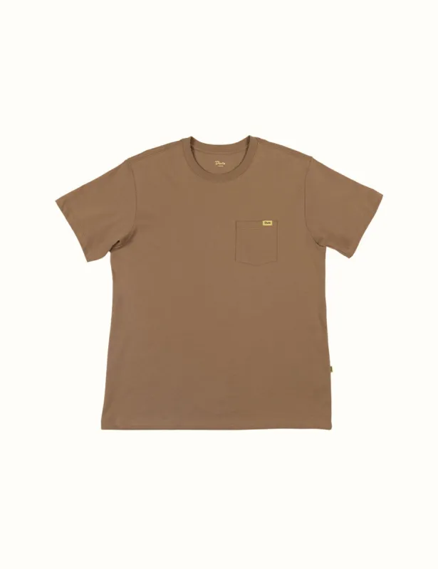 Pocket Tee Brown sold by Duvin Design