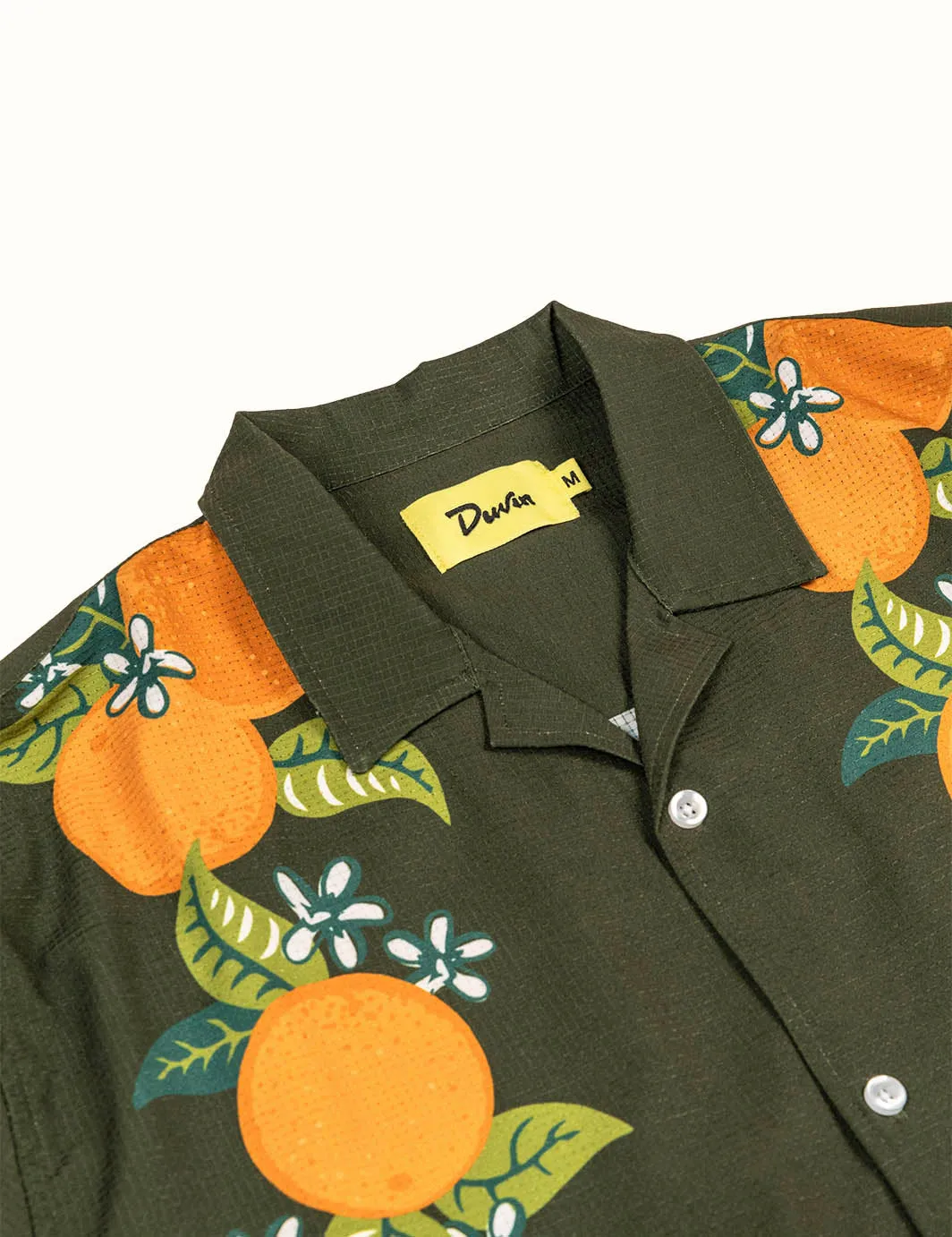 Citrus Orange Leisure Stretch Buttonup sold by Duvin Design product image thumbnail 5