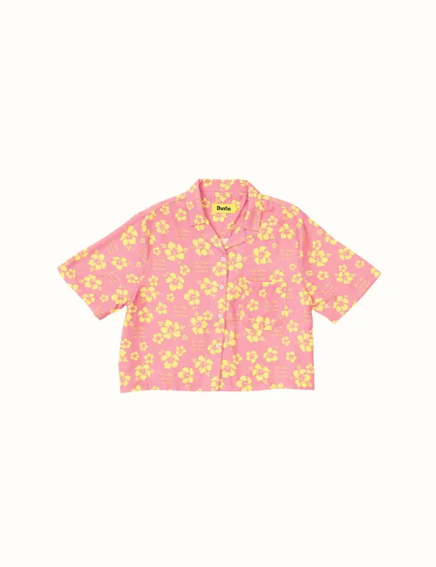 Tropical Oasis Crop Buttonup sold by Duvin Design