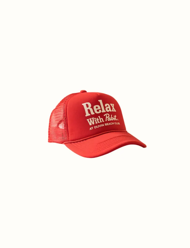 PBR x Duvin Relax Foam Trucker - Red sold by Duvin Design