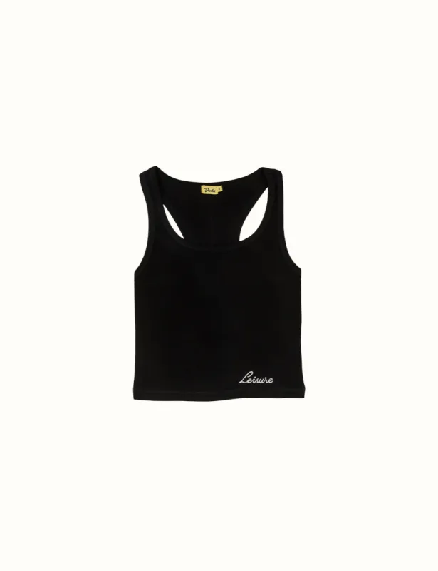 Ribbed Tank Black sold by Duvin Design