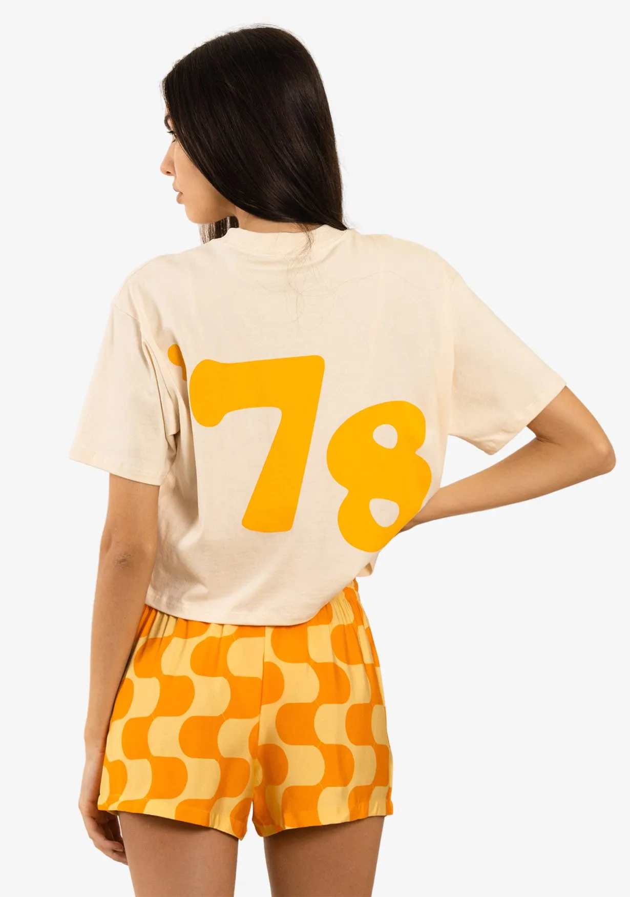 Tanning Team Crop Tee - Antique sold by Duvin Design product image thumbnail 3