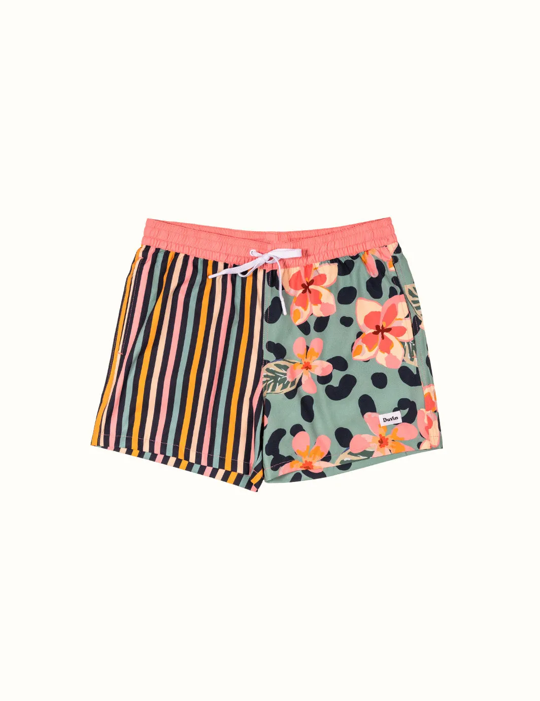 Floral Split Swim Short sold by Duvin Design