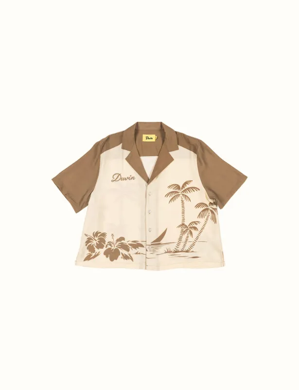 Tropical Bowling Crop Buttonup sold by Duvin Design