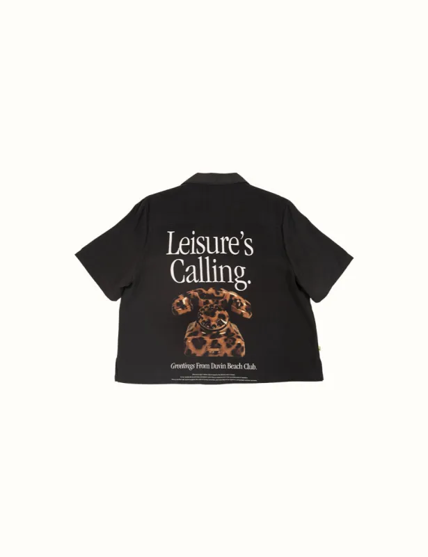 Cat Call Crop Buttonup sold by Duvin Design