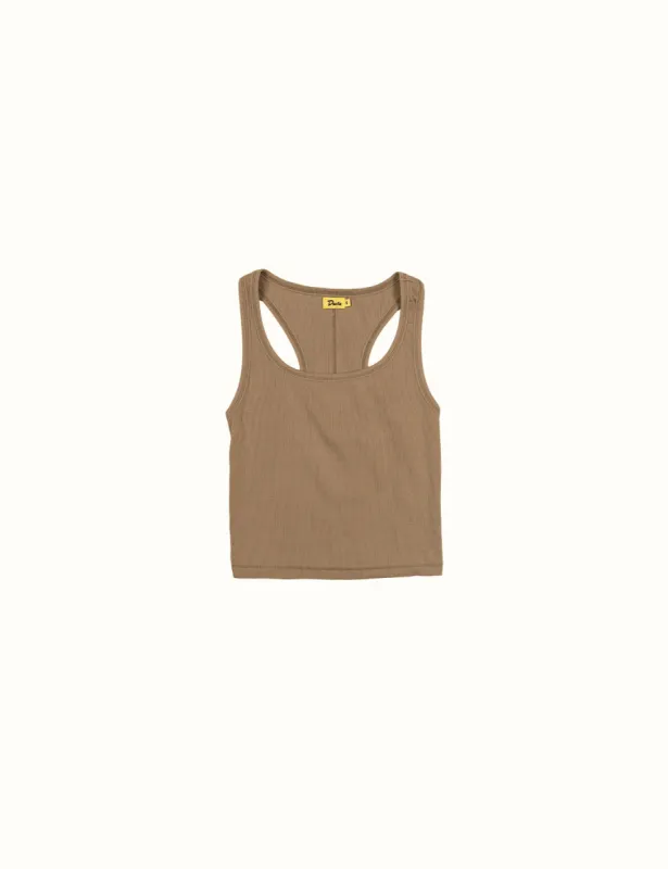 Basic Ribbed Tank - Army sold by Duvin Design