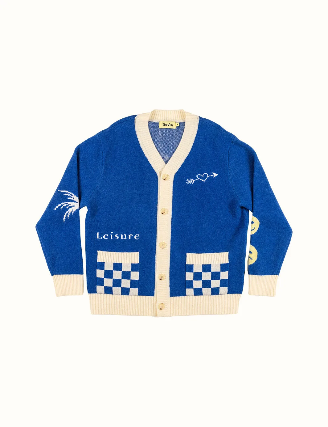 Checker Cardigan sold by Duvin Design