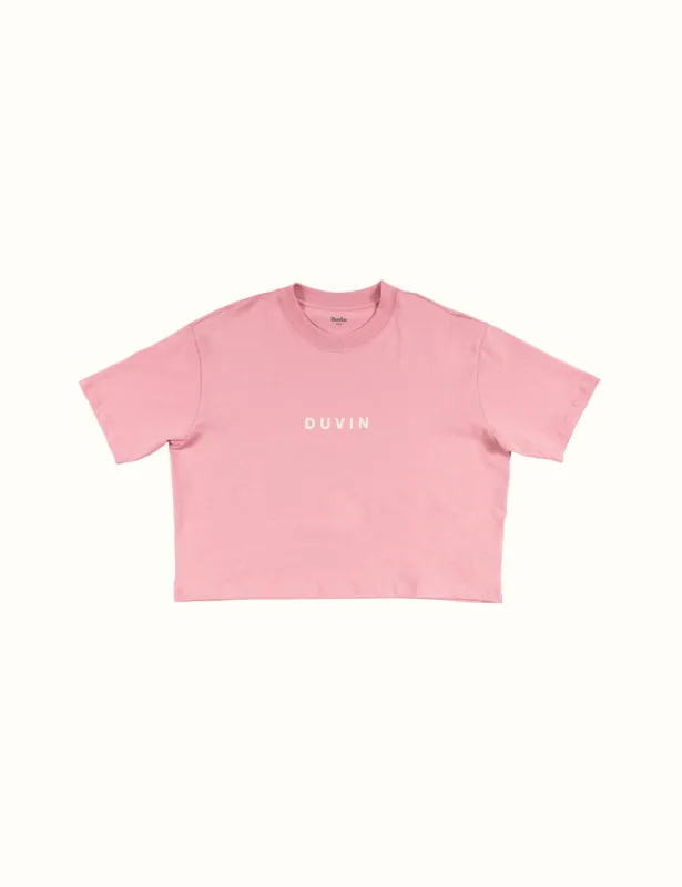 Design Crop Tee - Pink sold by Duvin Design