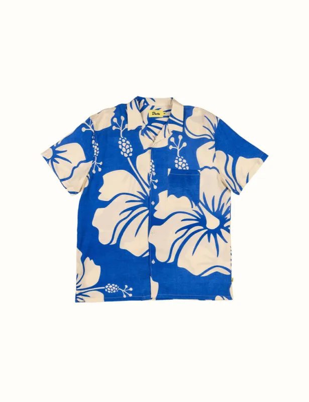 Trouble In Paradise Buttonup Blue sold by Duvin Design