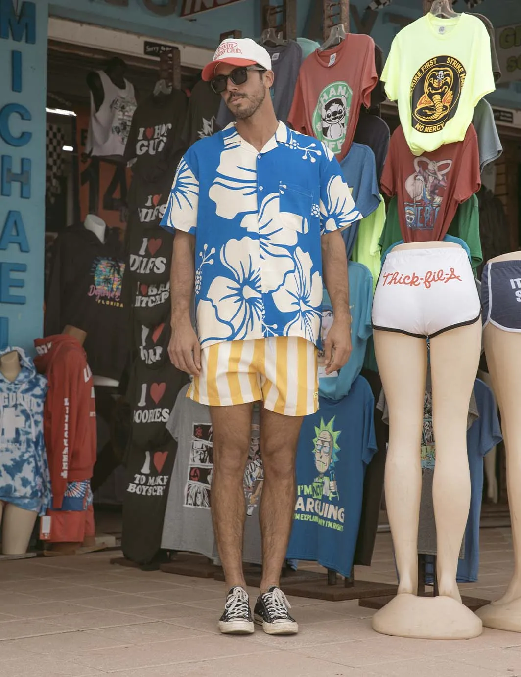 Trouble In Paradise Buttonup Blue sold by Duvin Design product image thumbnail 4