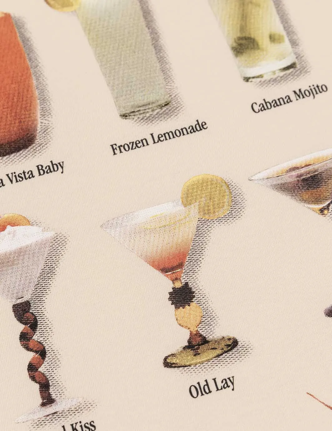 Cocktail Menu Tee Antique sold by Duvin Design product image thumbnail 4
