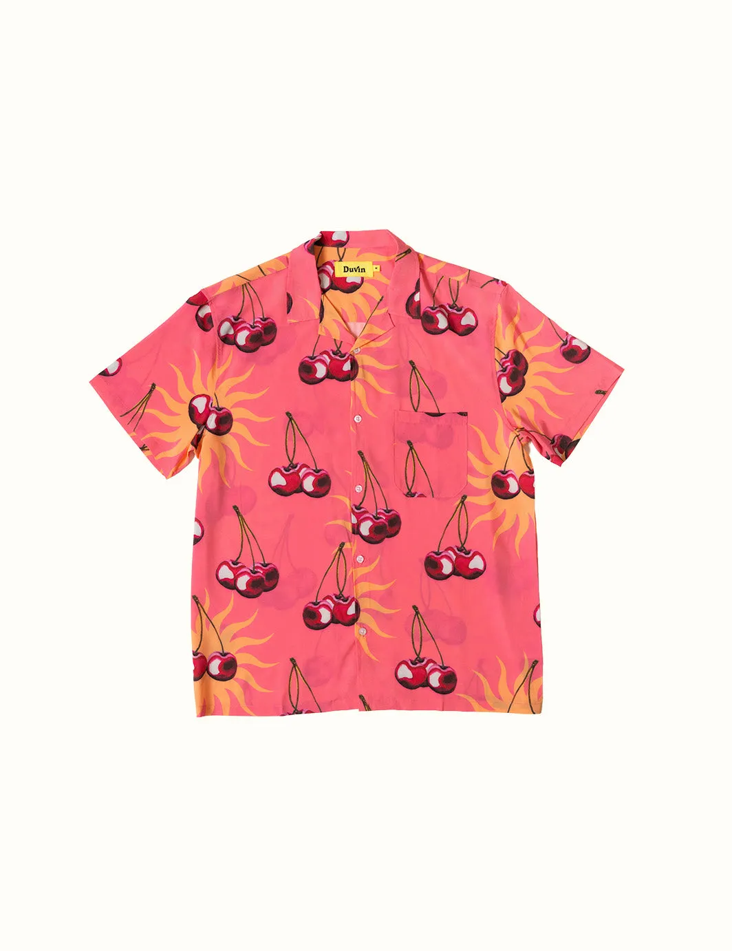 Cherry Buttonup - Lightweight Stretch sold by Duvin Design