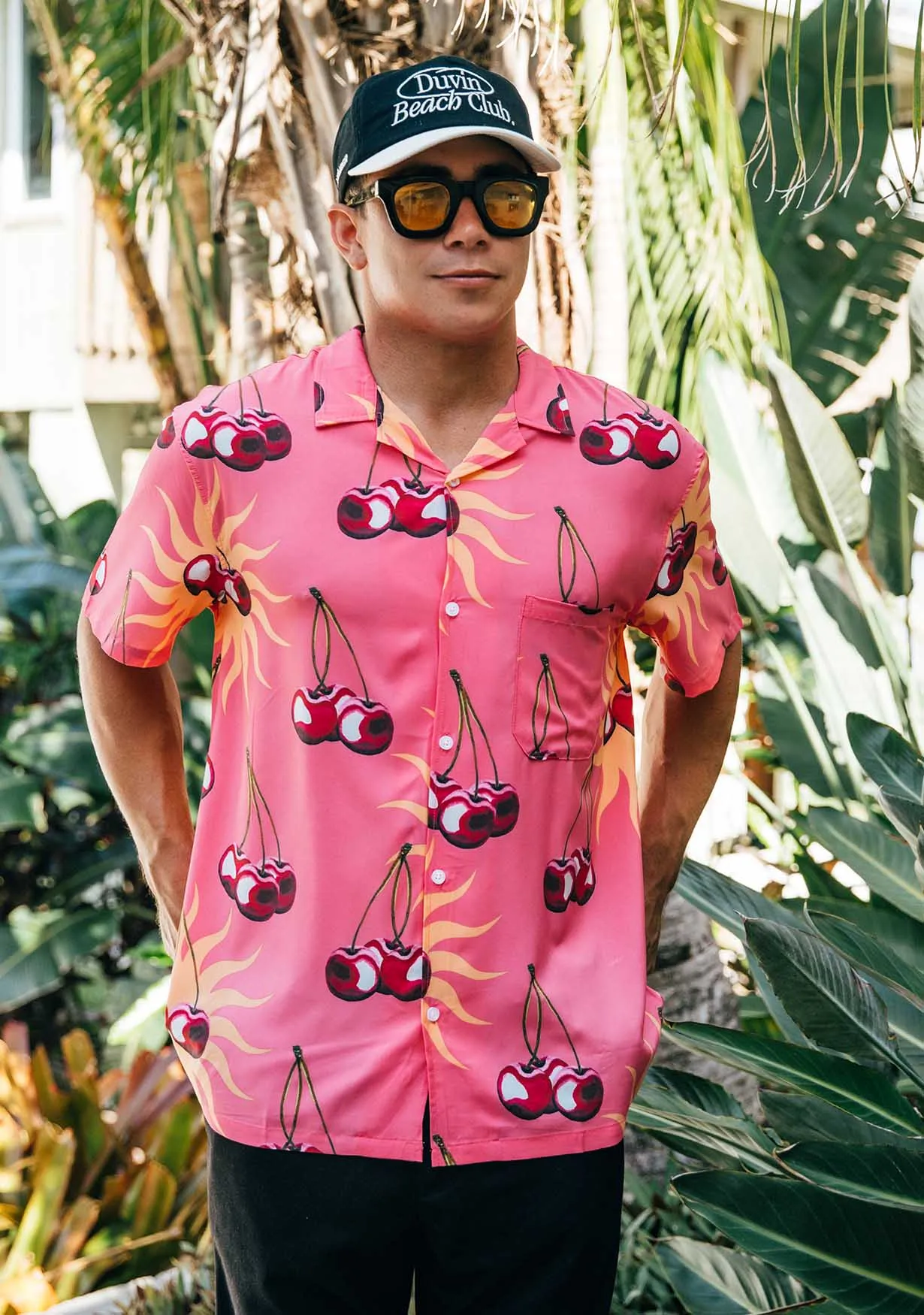 Cherry Buttonup - Lightweight Stretch sold by Duvin Design product image thumbnail 2