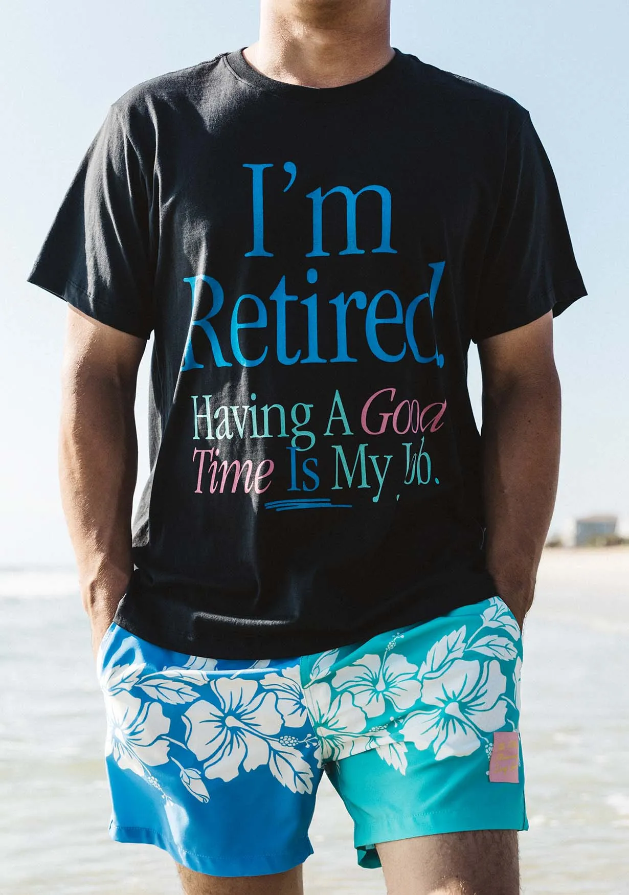 Retired Tee - Black sold by Duvin Design product image thumbnail 3