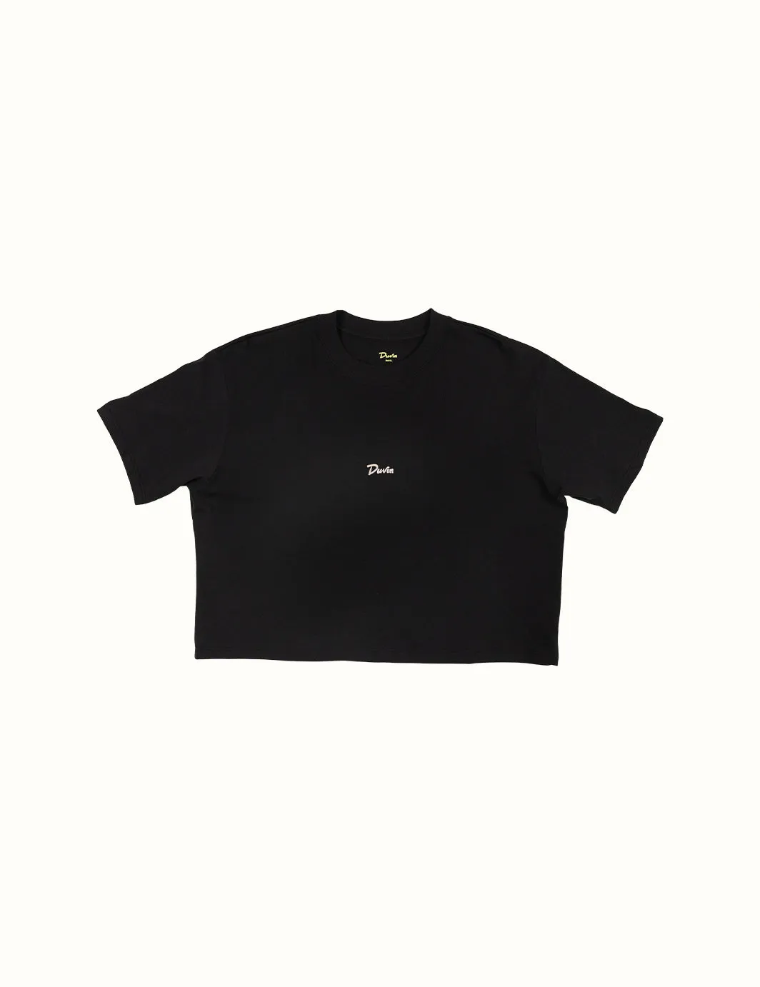 Basics Crop Tee Black sold by Duvin Design