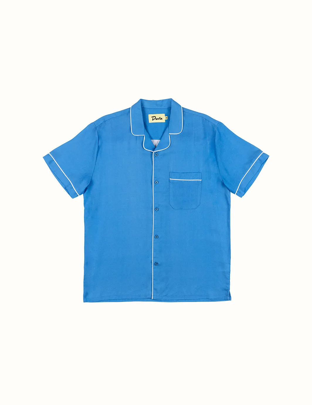 Poolside Retro Buttonup - Blue sold by Duvin Design