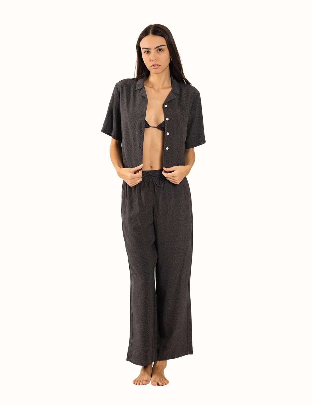Black Leopard Pants sold by Duvin Design product image thumbnail 2