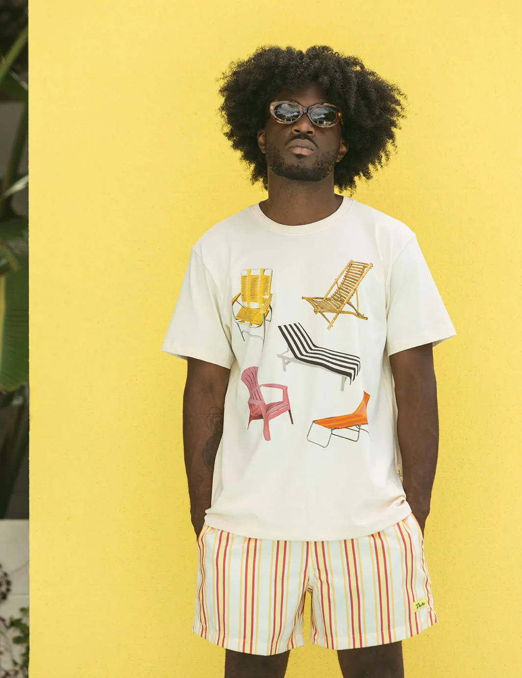 Beach Chairs Tee - Antique sold by Duvin Design product image thumbnail 2