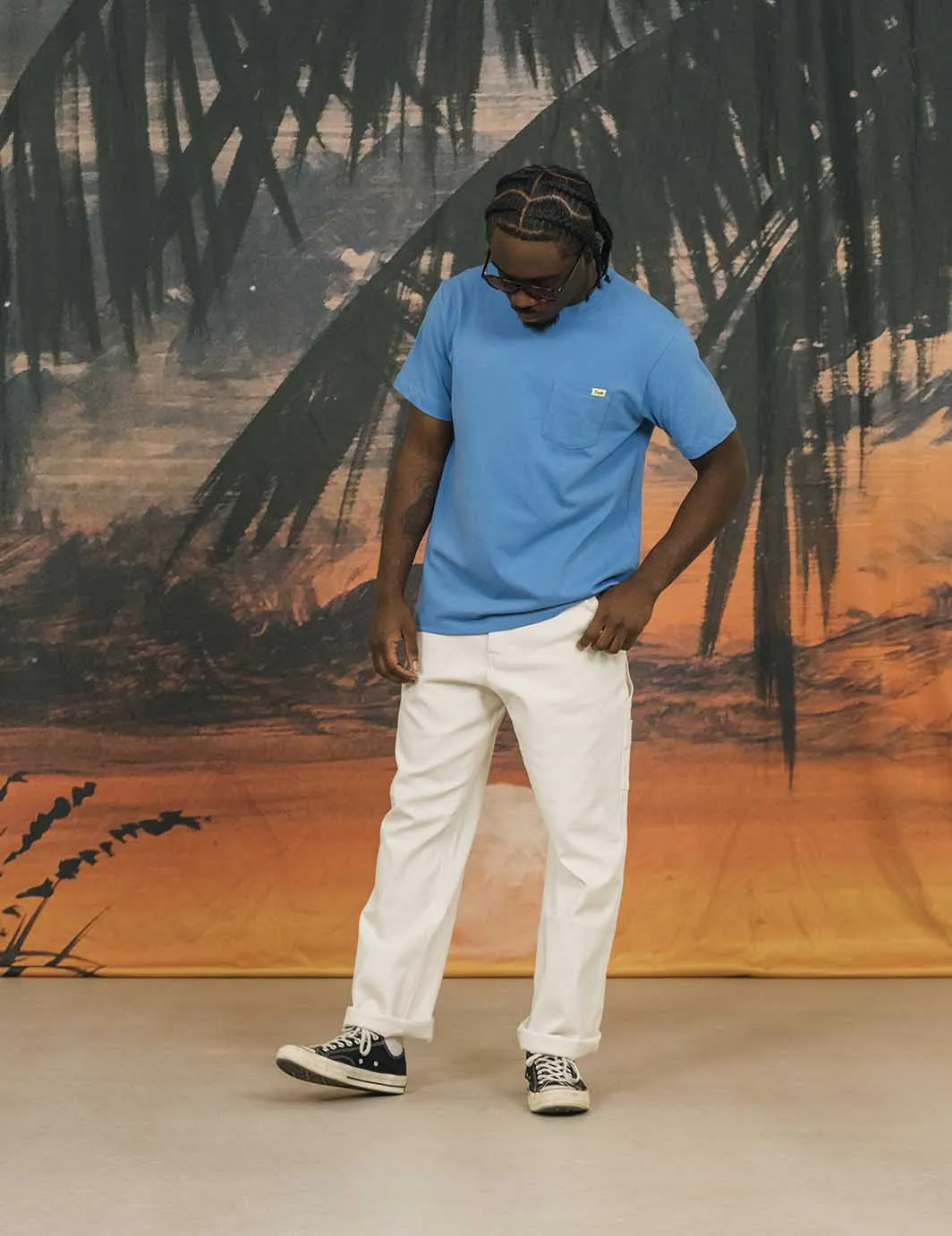 Pocket Tee Blue (SP 24) sold by Duvin Design product image thumbnail 2