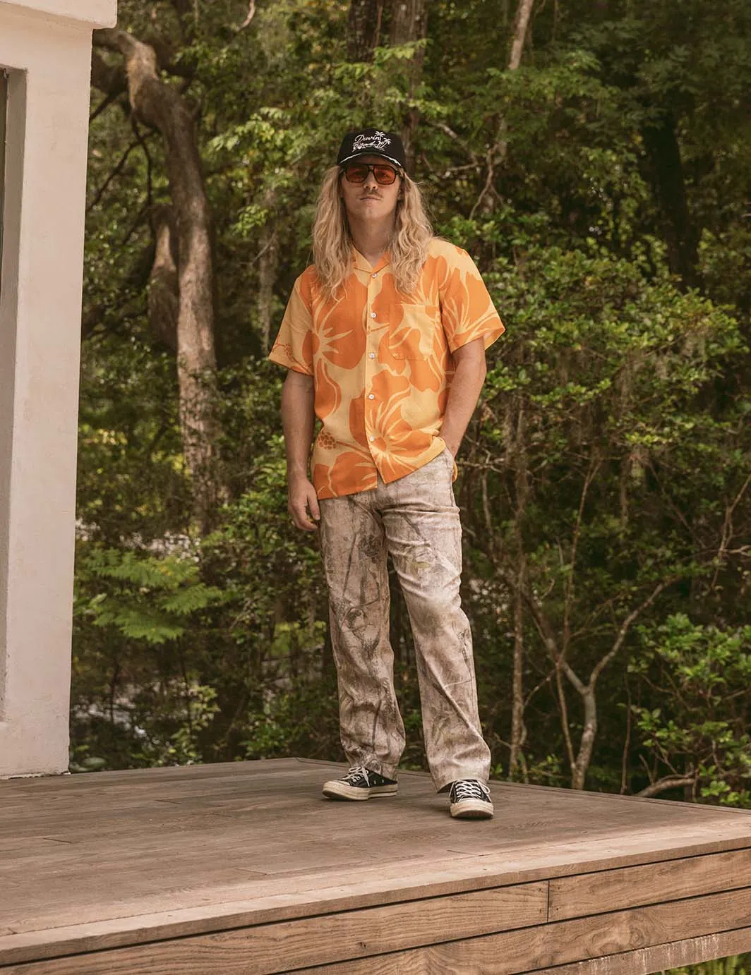 Hibiscus Buttonup - Sunburnt sold by Duvin Design product image thumbnail 3