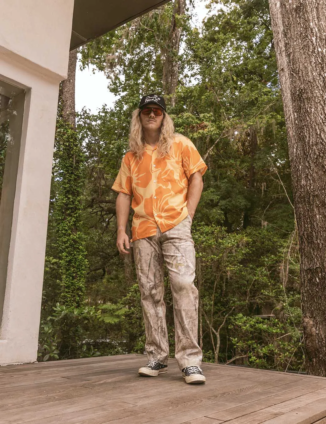 Hibiscus Buttonup - Sunburnt sold by Duvin Design product image thumbnail 4