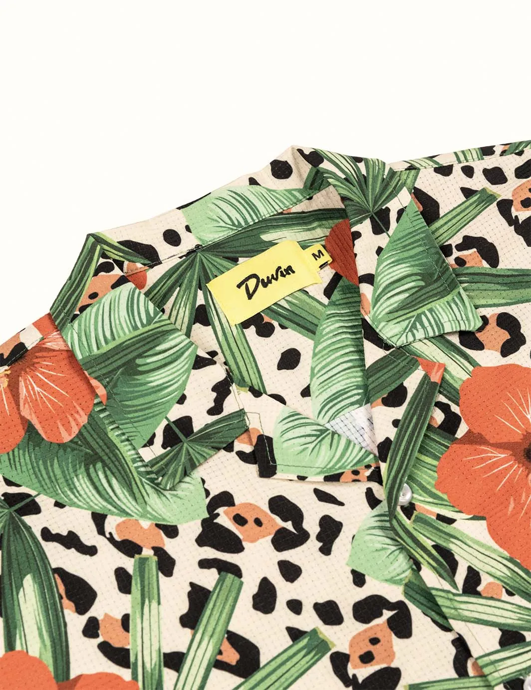 Cat Floral Leisure Stretch Buttonup sold by Duvin Design product image thumbnail 3