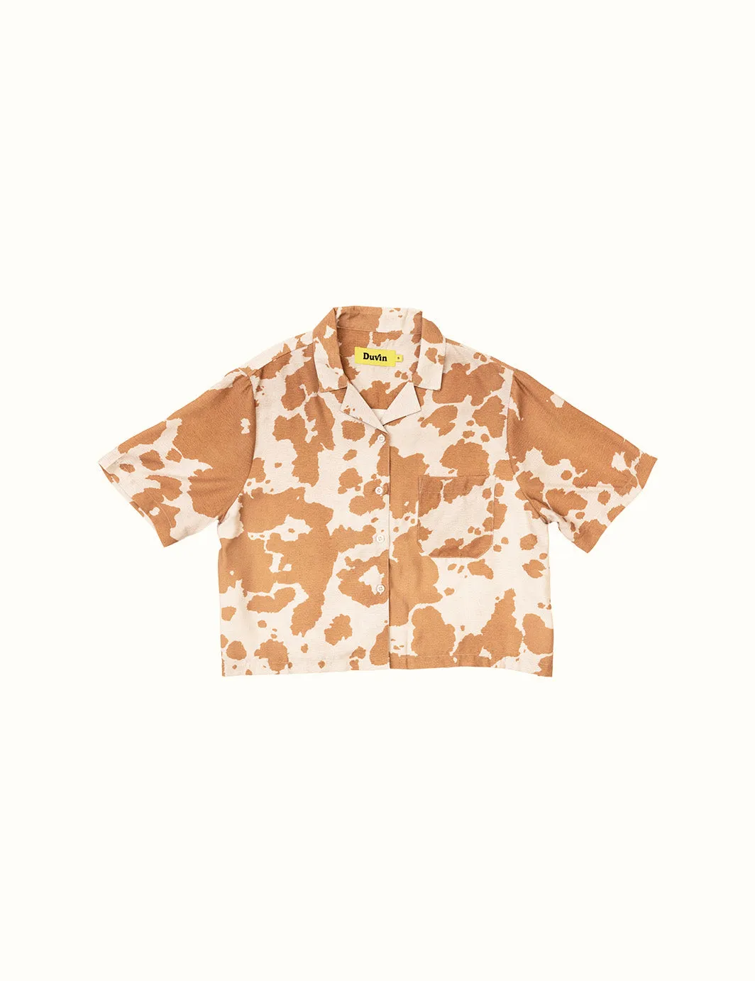 Cowhide Crop Buttonup sold by Duvin Design