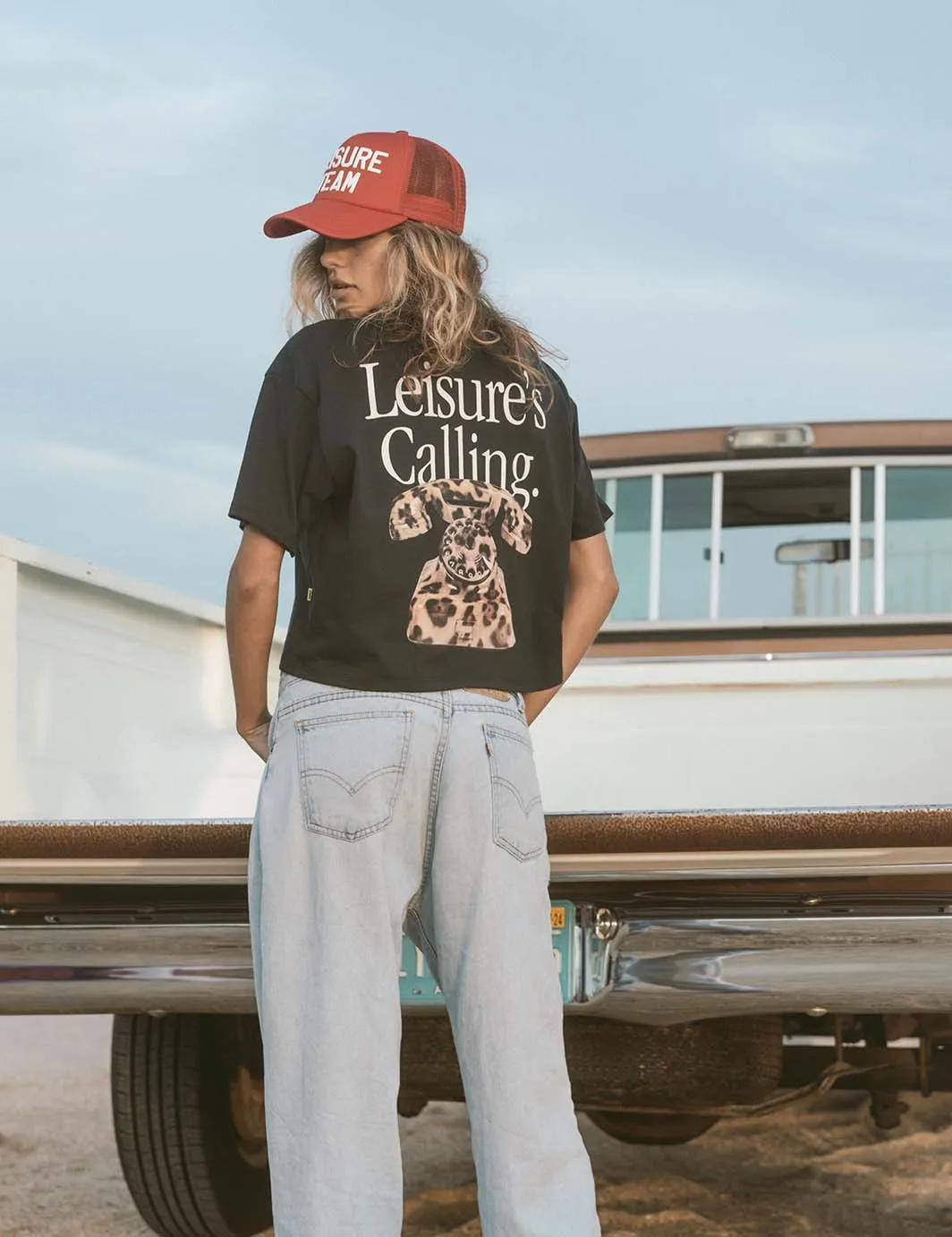 Cat Call Crop Tee Black sold by Duvin Design product image thumbnail 4