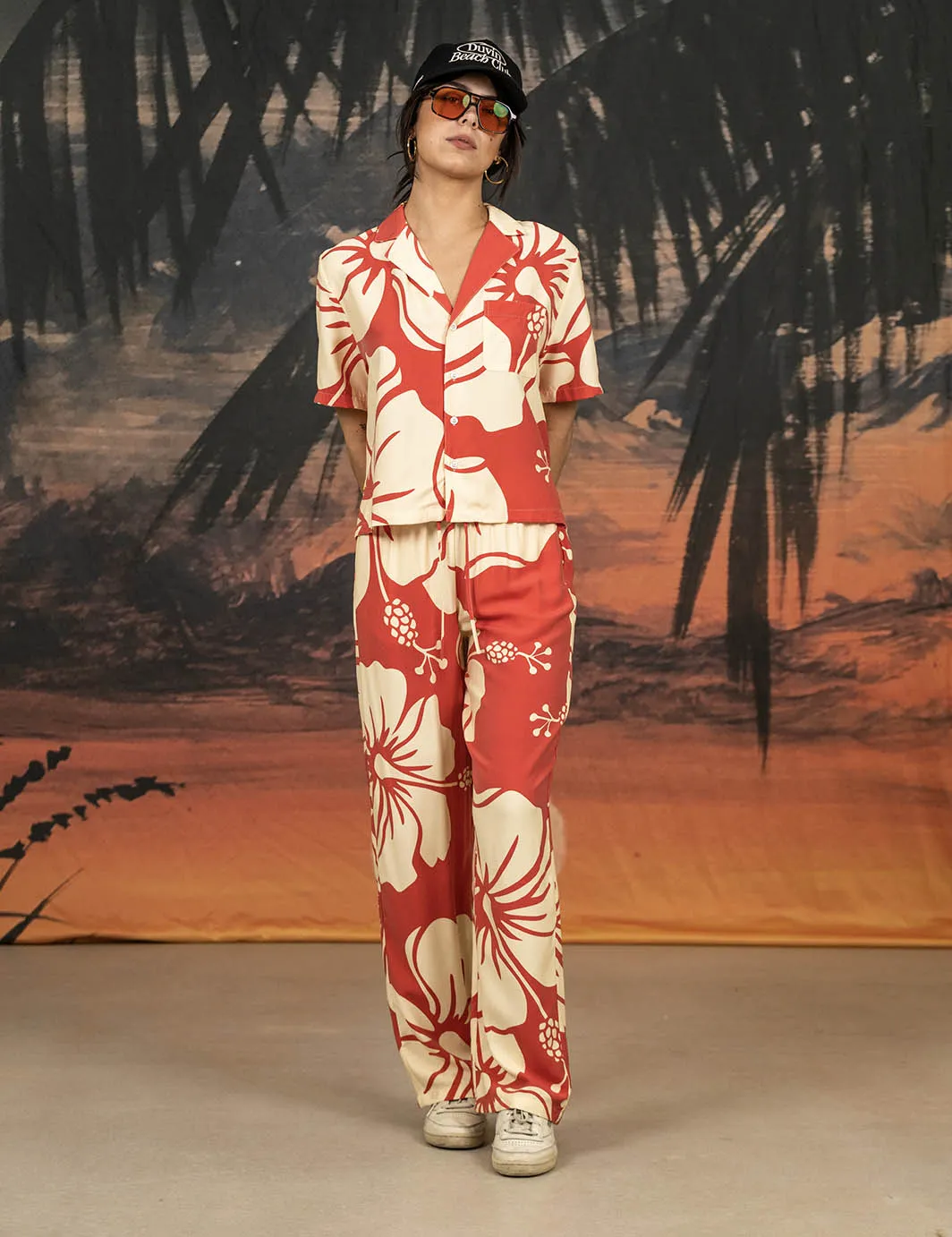 Trouble In Paradise Pants Red sold by Duvin Design product image thumbnail 2