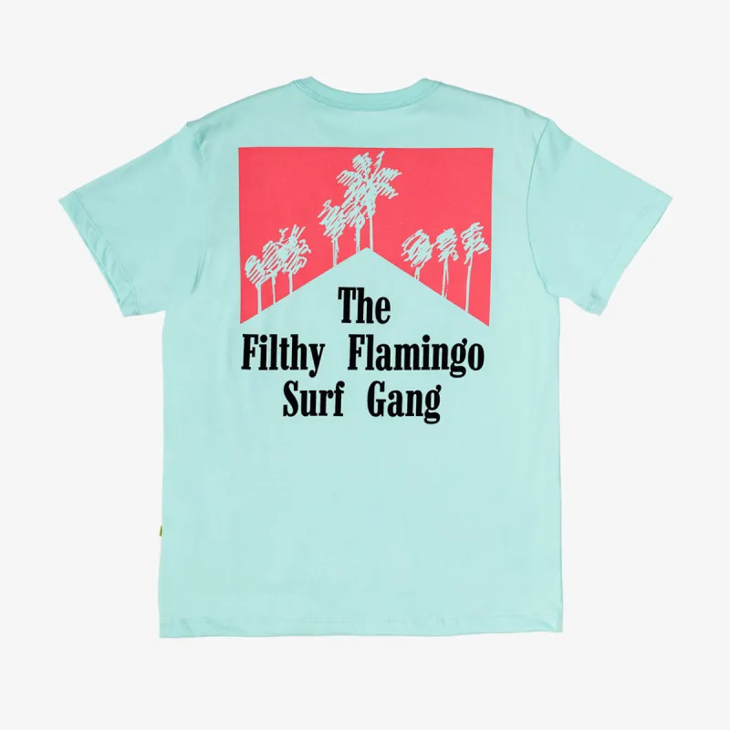 Filthy Palms Tee Teal sold by Duvin Design
