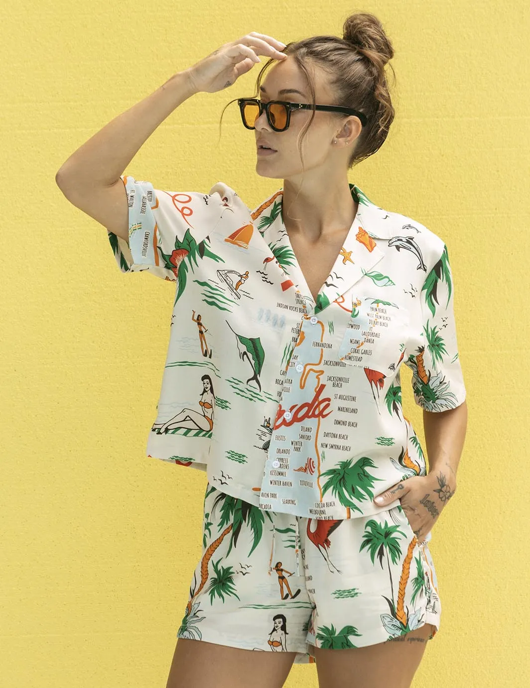 Florida Crop Buttonup sold by Duvin Design product image thumbnail 3