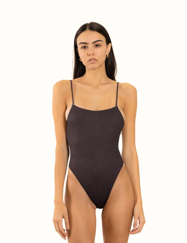 Black Leopard One Piece sold by Duvin Design