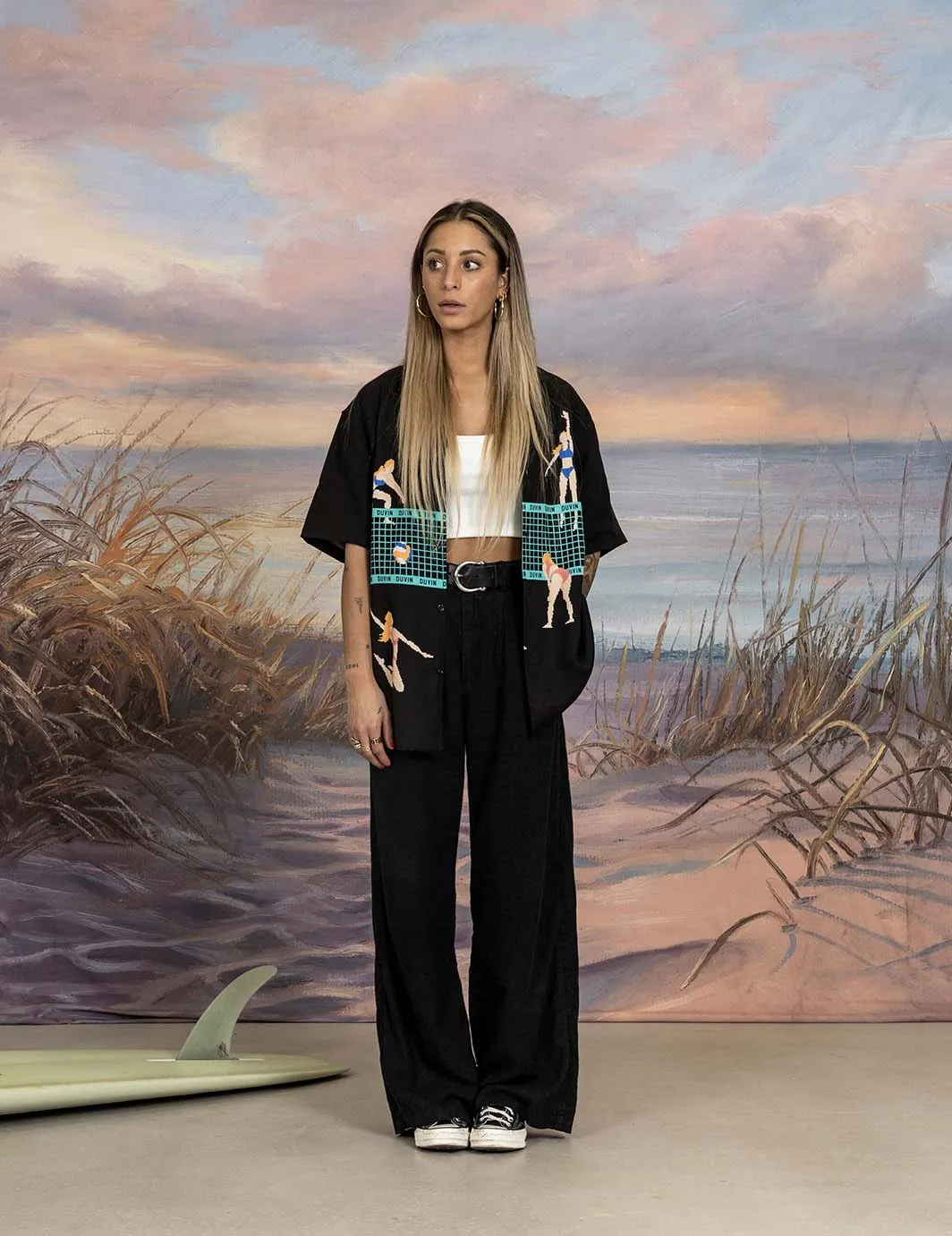 Volley Buttonup - Black sold by Duvin Design product image thumbnail 3