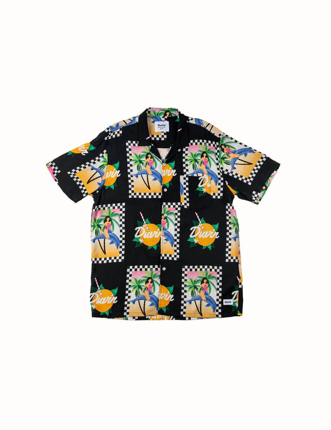 Dolfun Times Buttonup Shirt sold by Duvin Design
