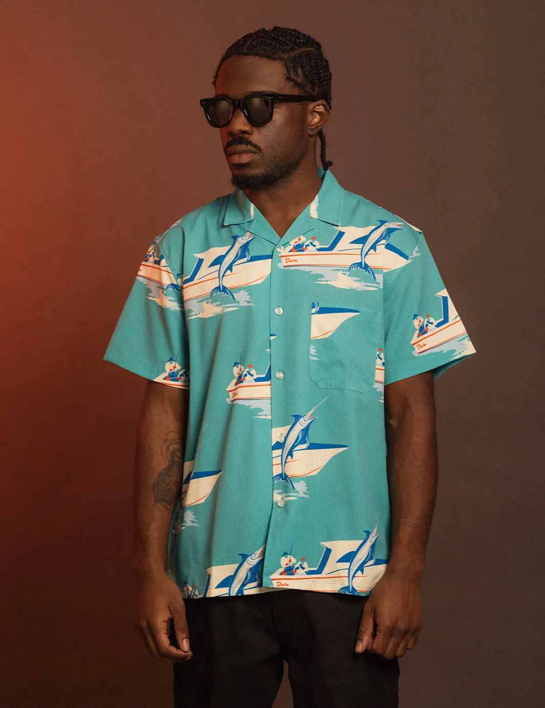 Big Catch Leisure Stretch Buttonup sold by Duvin Design product image thumbnail 2