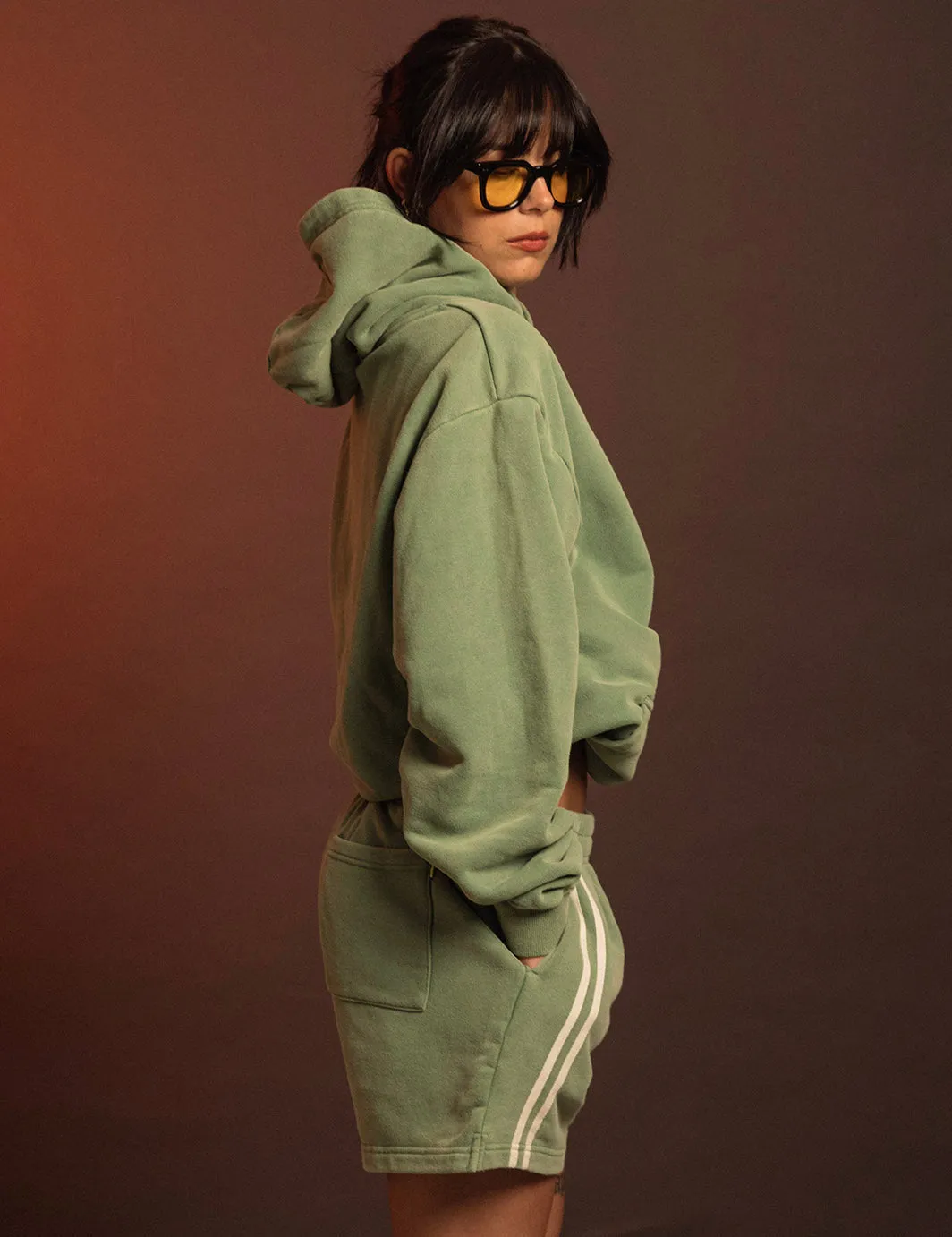 Balance Sweatshort - Green sold by Duvin Design product image thumbnail 3