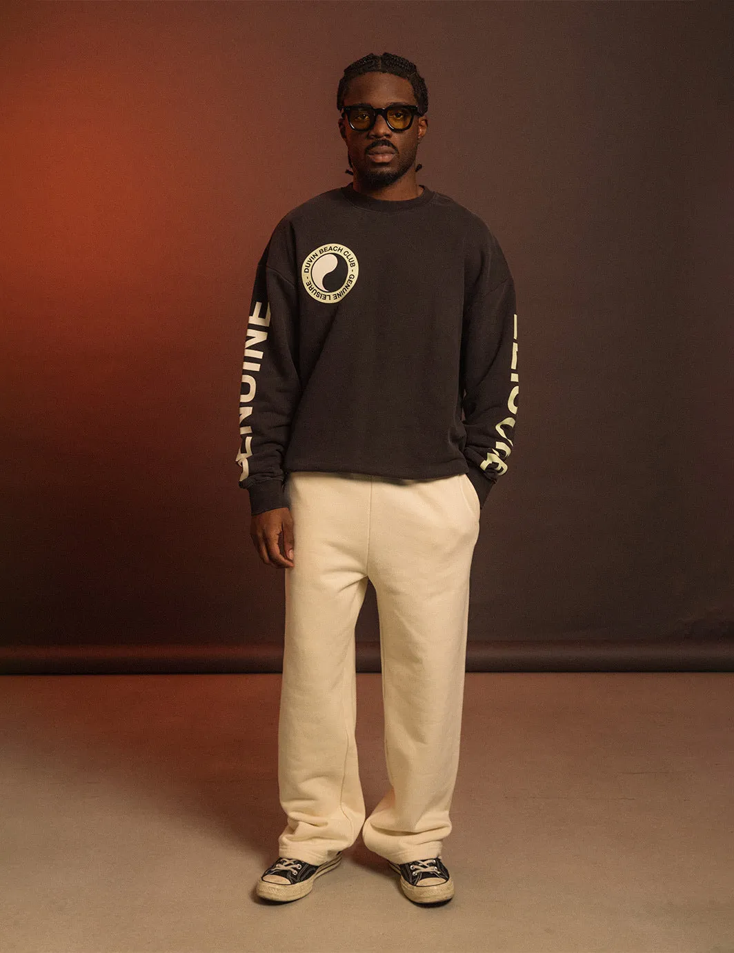 Balance Crew Fleece - Black sold by Duvin Design product image thumbnail 5