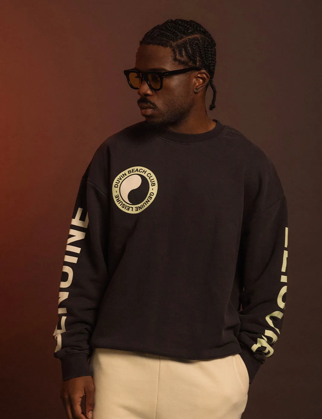 Balance Crew Fleece - Black sold by Duvin Design product image thumbnail 2