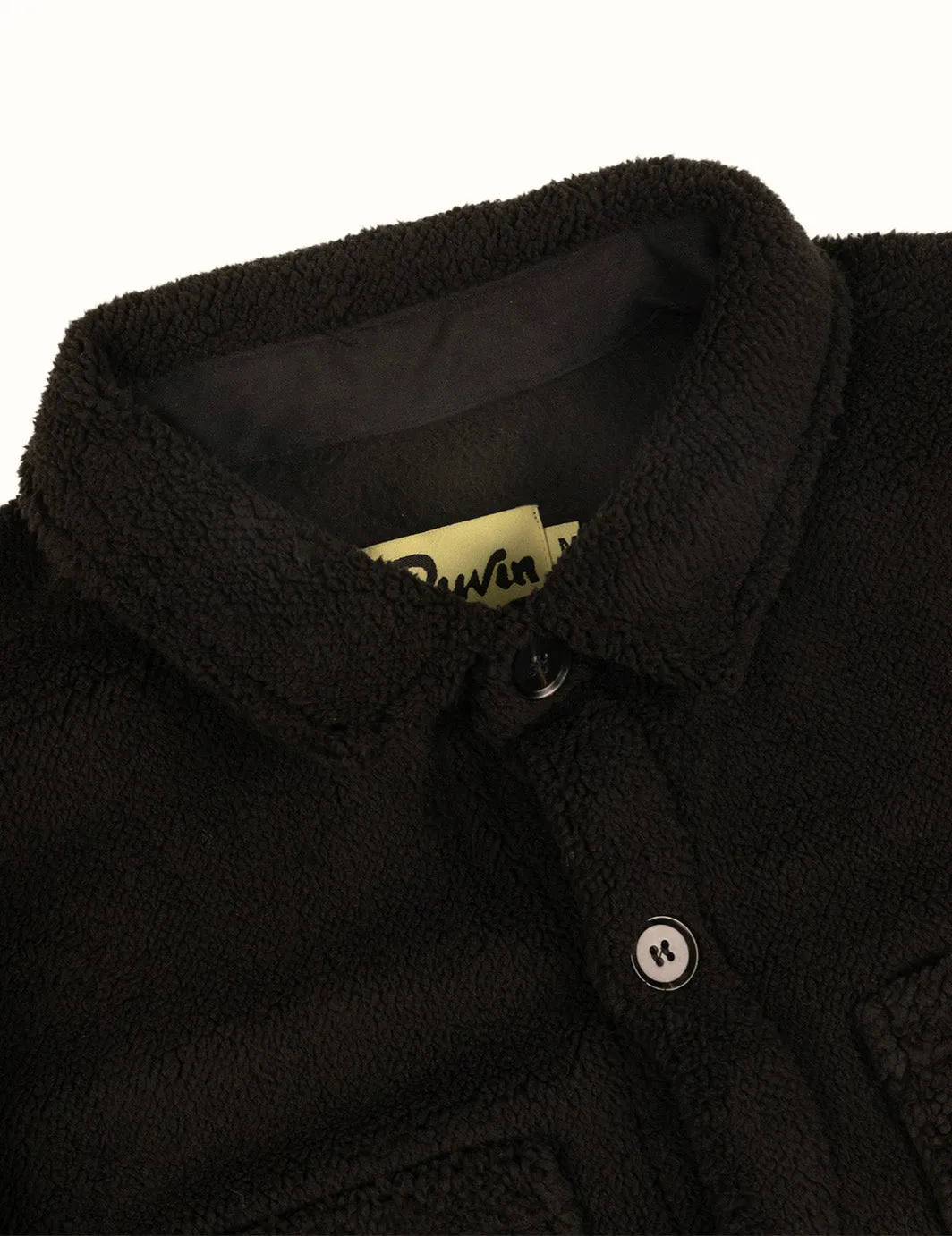 Balance Sherpa Overshirt - Black sold by Duvin Design product image thumbnail 5