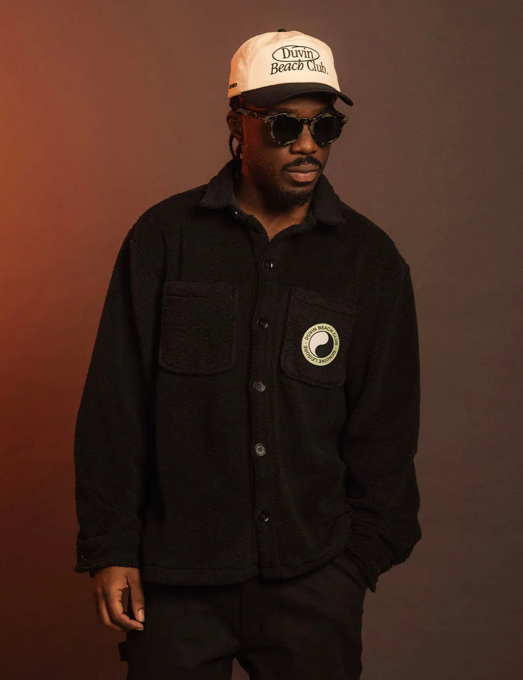 Balance Sherpa Overshirt - Black sold by Duvin Design product image thumbnail 4