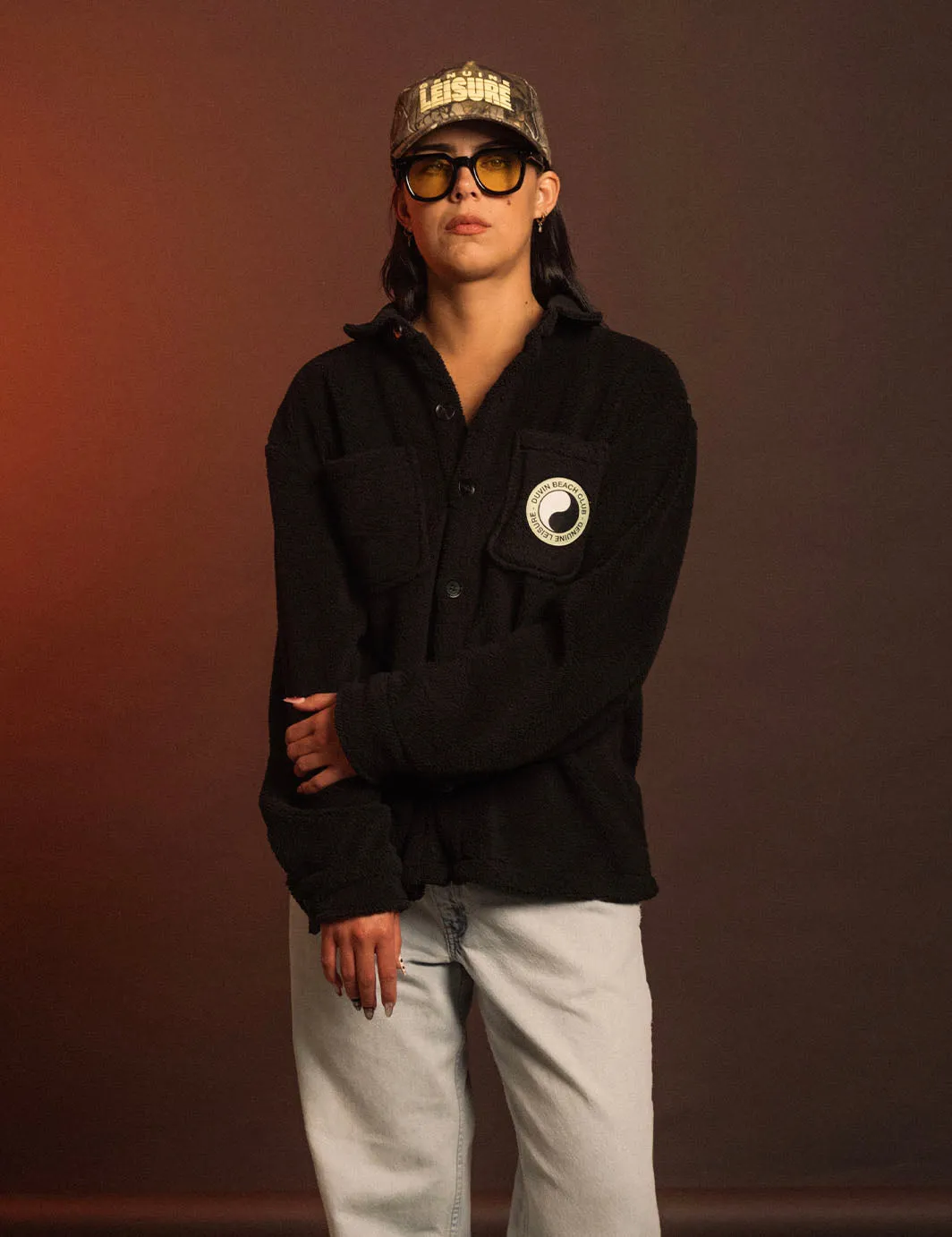 Balance Sherpa Overshirt - Black sold by Duvin Design product image thumbnail 3