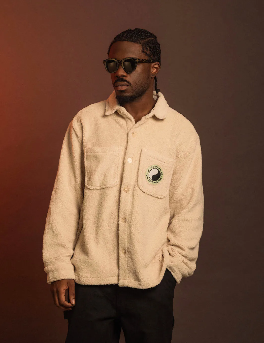 Balance Sherpa Overshirt - Antique sold by Duvin Design product image thumbnail 3