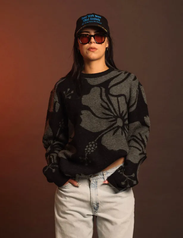 Trouble In Paradise Crew Knit sold by Duvin Design